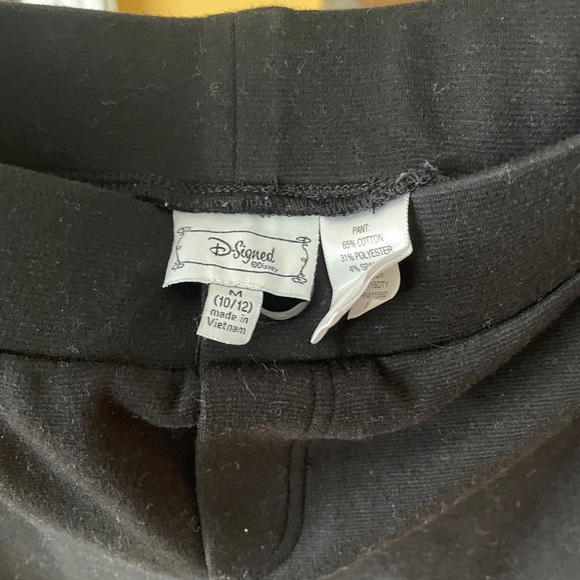 Black Pants with Sequins on the side, Size: Medium (10/12), Brand: Disney - Picture 2 of 3